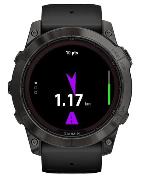 Purple arrow pointing to an epic treasure 1.17 km away